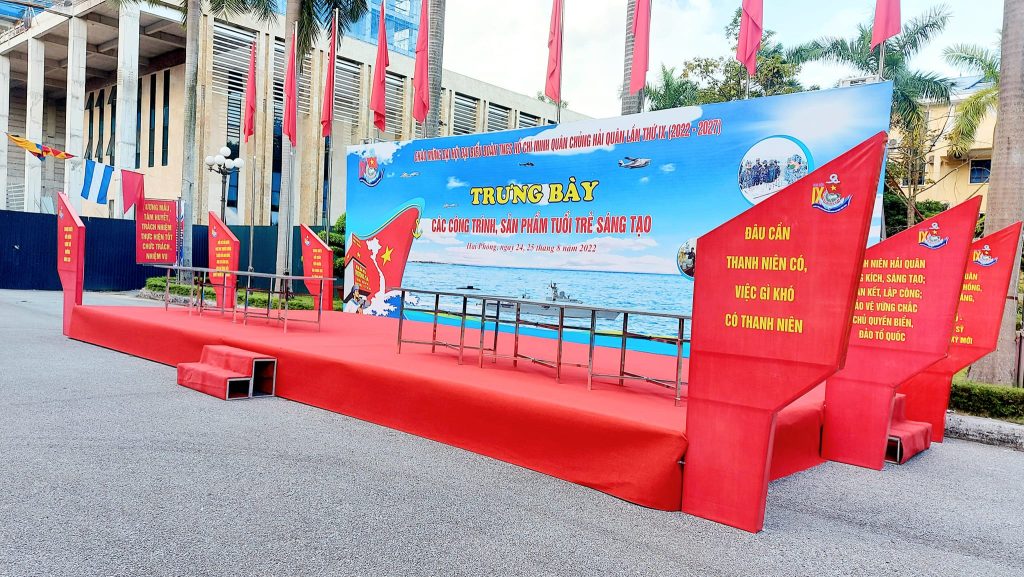 Trưng bày công trình - Sản Phẩm tuổi trẻ sáng tạo - Quân Chủng Hải Quân - Tổ chức sự kiện Hải Phòng